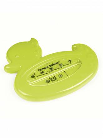 Термометр для ванны – утка, зеленая 